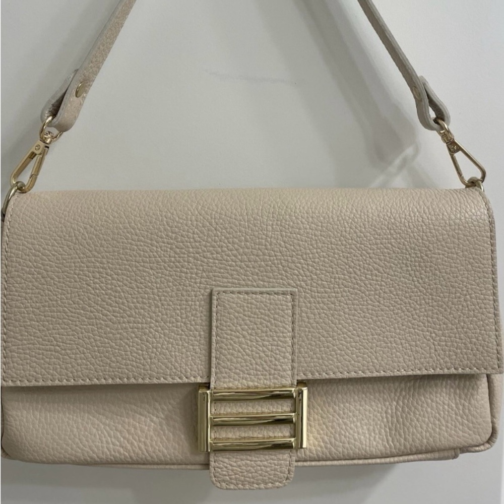 Divina Firenze Italian Leather Convertible Crossbody Shoulder Bag